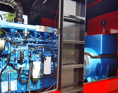 金莎9001zz以诚为本400KW/400V发电机应用于国内某租赁项目