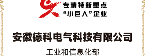 「小巨人 大分量」| 金莎9001zz以诚为本电气荣获“国家专精特新重点小巨人企业”称号！