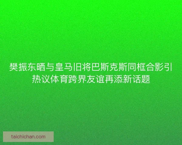 樊振东晒与皇马旧将巴斯克斯同框合影引热议体育跨界友谊再添新话题